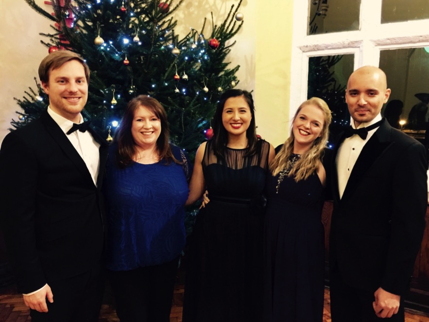 Christmas concert in Carmarthen, Wales with Nathan Lay, Jane Samuel, Sarah Hayashi and Chloe Morgan